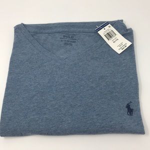 Polo Ralph Lauren V-neck T-shirt XL Ocean Heather